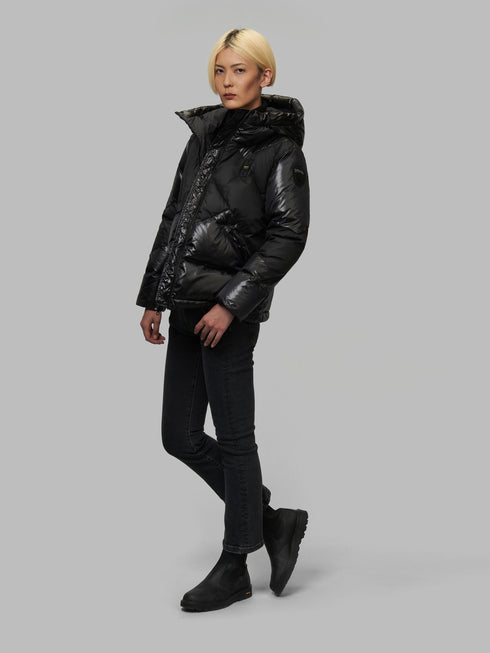 Piumino Donna JOANNE a linee geometriche Chianti BLAUER- Francavilla Moda